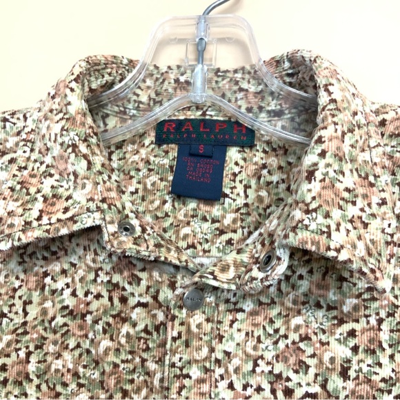 RALPH Ralph Lauren Corduroy Cotton Fitted Shirt vintage - Picture 6 of 6